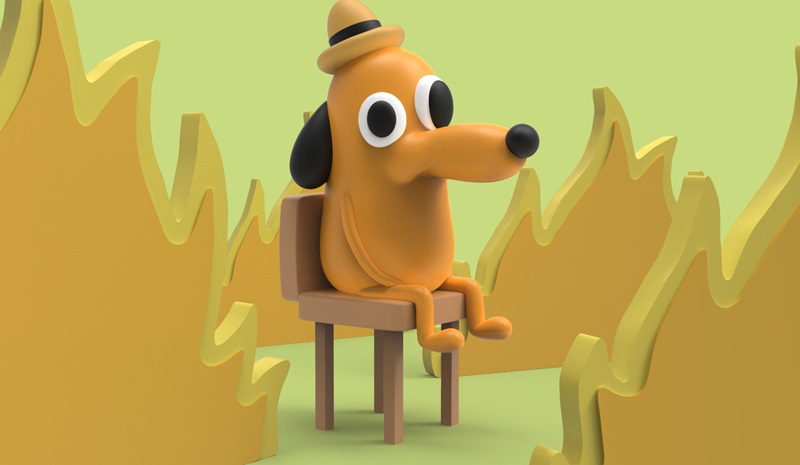 A Decade Later, 'This is Fine' Creator Seeks to Retire Iconic Meme Dog 2